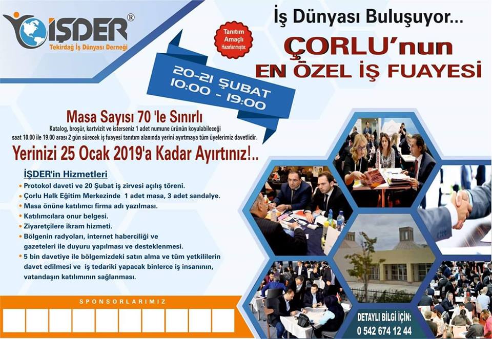 İŞDER İş Fuayesi düzenliyor..
